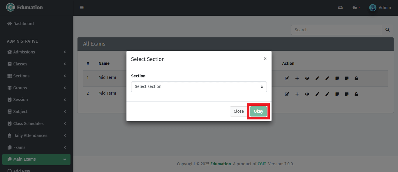 ফলাফলের শাখা নির্ধারণ।